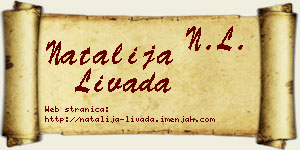 Natalija Livada vizit kartica